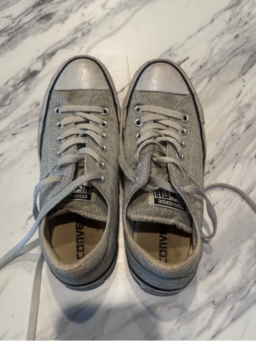 Converse Low Top Sneakers - Silver